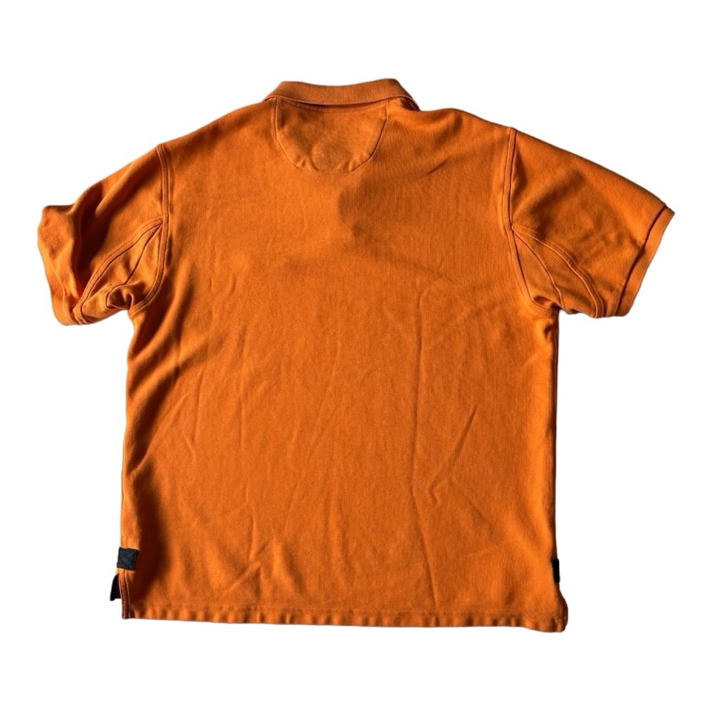 Orvis Fly Fishing Heavyweight Polo Men's Shirt Orange | Size Large - Picture 2 of 8